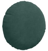 VidaXL Zitkussens 2 pcs Donkergroen Ø 40 x 13 cm Fluweel