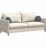 VidaXL Zitkussens 2 pcs Donkergrijs Ø 40 x 13 cm Fluweel