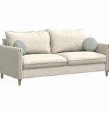 VidaXL Zitkussens 2 pcs Lichtgrijs Ø 40 x 13 cm Fluweel