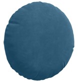 VidaXL Zitkussens 2 pcs Blauw Ø 40 x 13 cm Fluweel