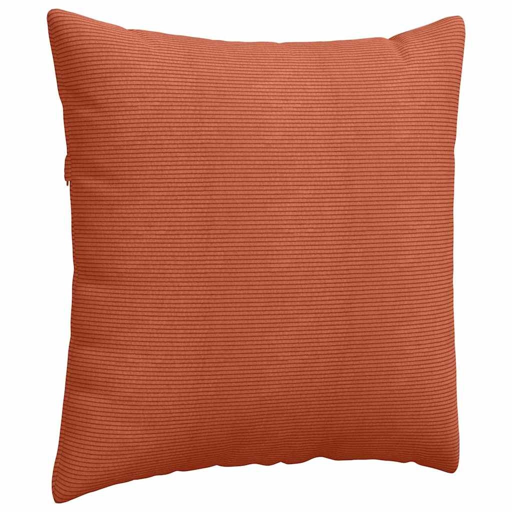 VidaXL Sofa Kussens 2 pcs Rood-oranje 80 x 80 cm Katoen Stof