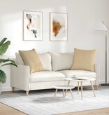 VidaXL Sofa Kussens 2 pcs Grijs groen 80 x 80 cm Katoen Stof