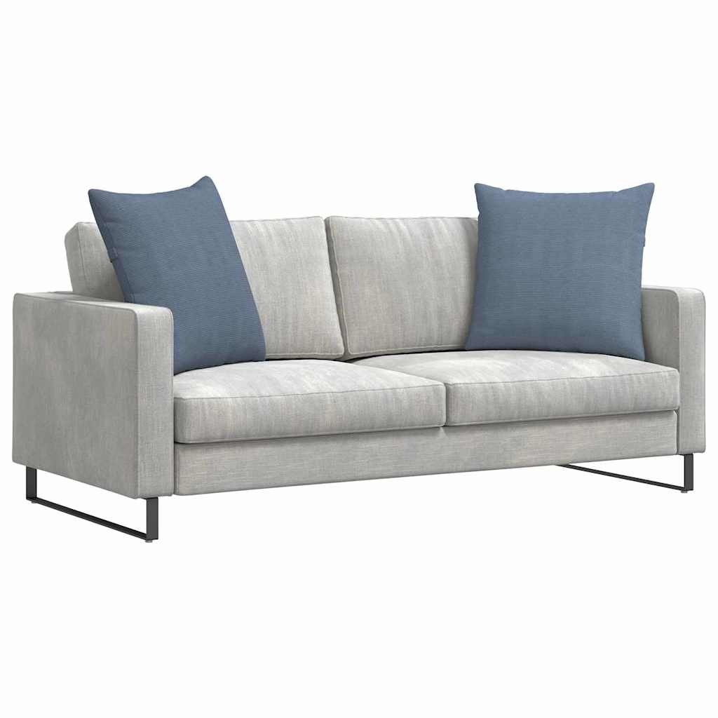 VidaXL Sofa Kussens 2 pcs Blauw 80 x 80 cm Katoen Stof