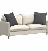 VidaXL Sofa Kussens 2 pcs Donkergrijs 80 x 80 cm Katoen Stof