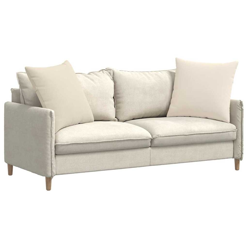 VidaXL Sofa Kussens 2 pcs Beige 80 x 80 cm Stof