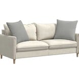 VidaXL Sofa Kussens 2 pcs Lichtgrijs 80 x 80 cm Stof