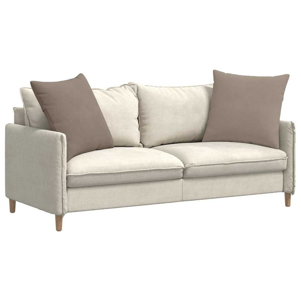 VidaXL Sofa Kussens 2 pcs Taupe 80 x 80 cm Stof