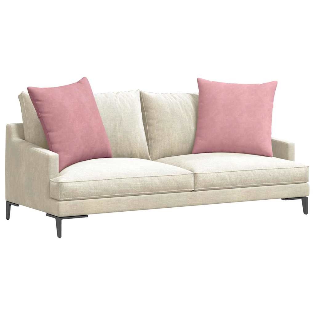 VidaXL Sofa Kussens 2 pcs Roze 80 x 80 cm Katoen Stof
