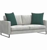 VidaXL Sofa Kussens 2 pcs Donkergroen 80 x 80 cm Katoen Stof