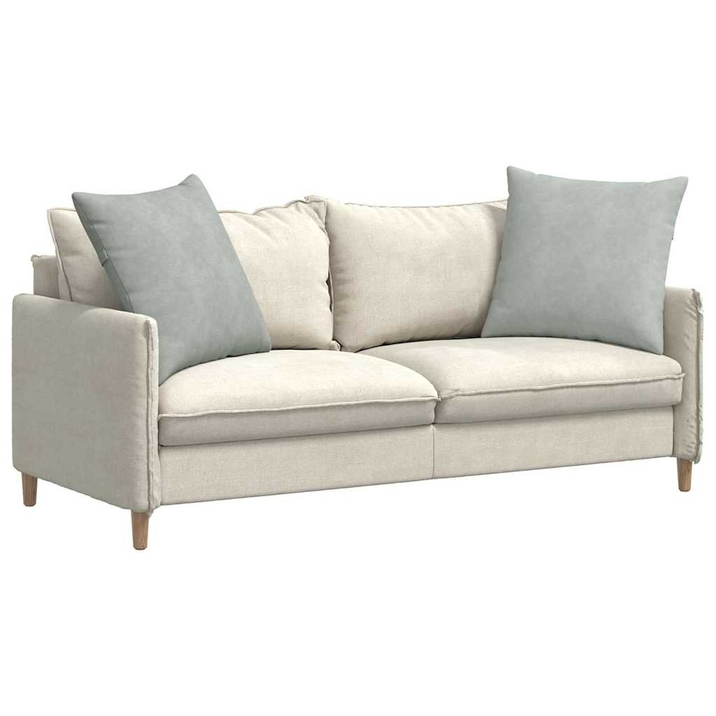 VidaXL Sofa Kussens 2 pcs Lichtgrijs 80 x 80 cm Katoen Stof