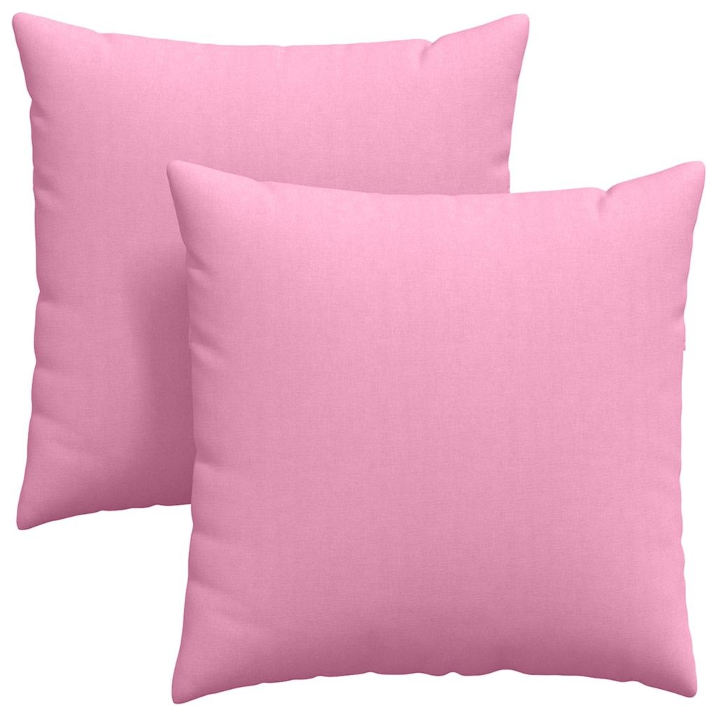 VidaXL Sofa Kussens 2 pcs Roze 80 x 80 cm Stof