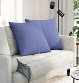 VidaXL Sofa Kussens 2 pcs Blauw 80 x 80 cm Stof