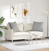 VidaXL Sofa Kussens 2 pcs Grijs 80 x 80 cm Stof