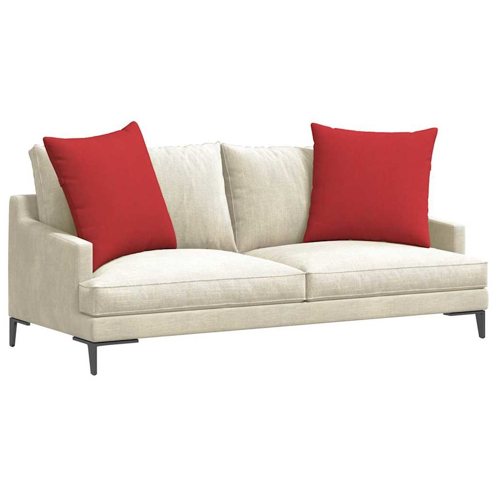 VidaXL Sofa Kussens 2 pcs Rood 80 x 80 cm Stof