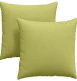 VidaXL Sofa Kussens 2 pcs Lichtgroen 80 x 80 cm Stof