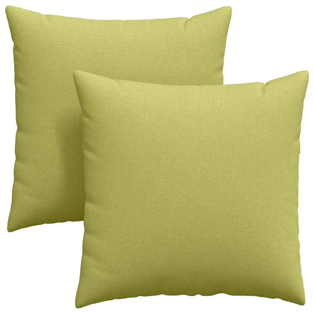 VidaXL Sofa Kussens 2 pcs Lichtgroen 80 x 80 cm Stof