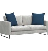 VidaXL Sofa Kussens 2 pcs Blauw 80 x 80 cm Stof