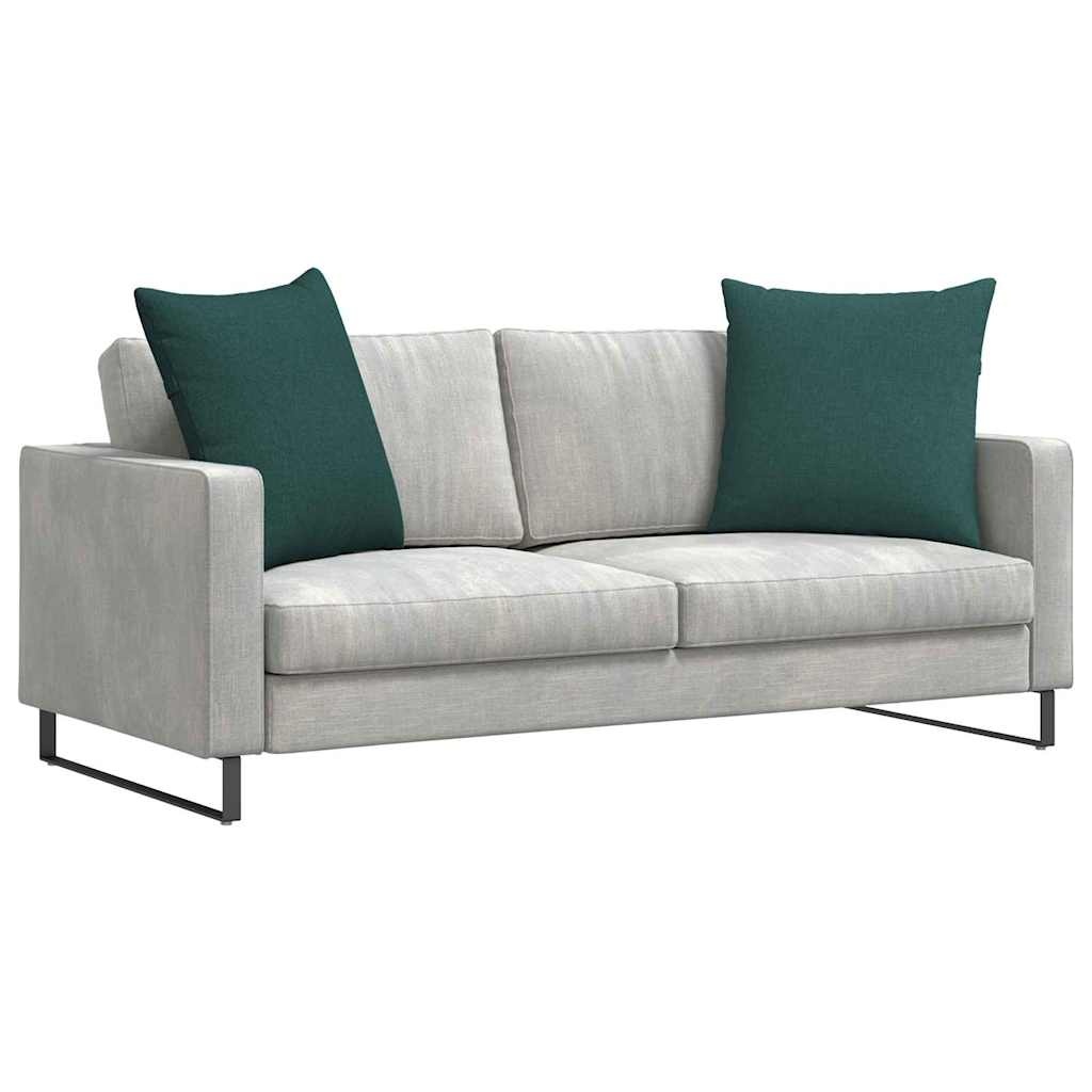 VidaXL Sofa Kussens 2 pcs Donkergroen 80 x 80 cm Stof