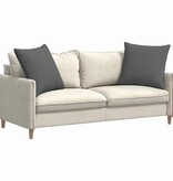 VidaXL Sofa Kussens 2 pcs Donkergrijs 80 x 80 cm Stof