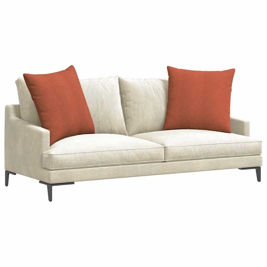 VidaXL Sofa Kussens 2 pcs Rood-oranje 60 x 60 cm Katoen Stof