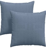 VidaXL Sofa Kussens 2 pcs Blauw 60 x 60 cm Katoen Stof