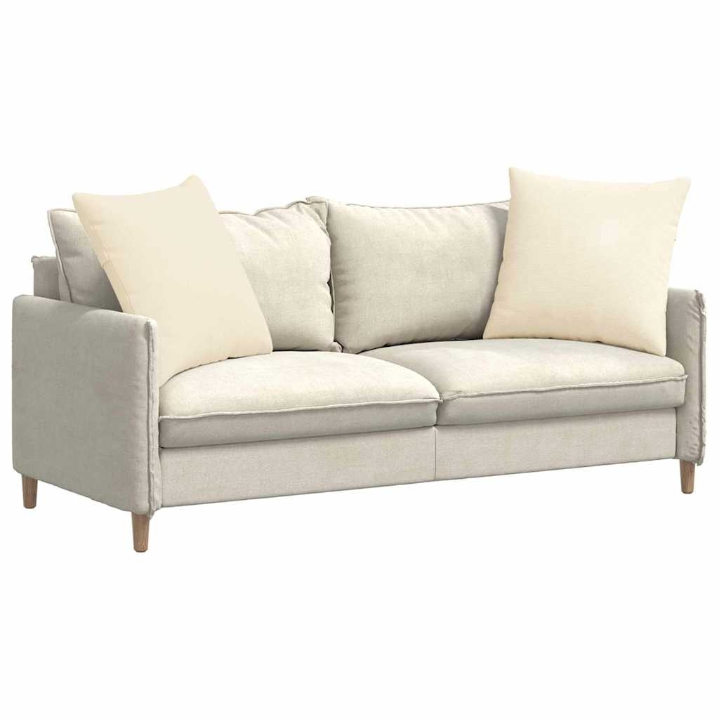 VidaXL Sofa Kussens 2 pcs Crème 60 x 60 cm Katoen Stof