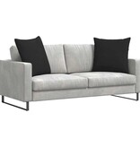 VidaXL Sofa Kussens 2 pcs Zwart 60 x 60 cm Stof