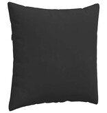 VidaXL Sofa Kussens 2 pcs Zwart 60 x 60 cm Stof