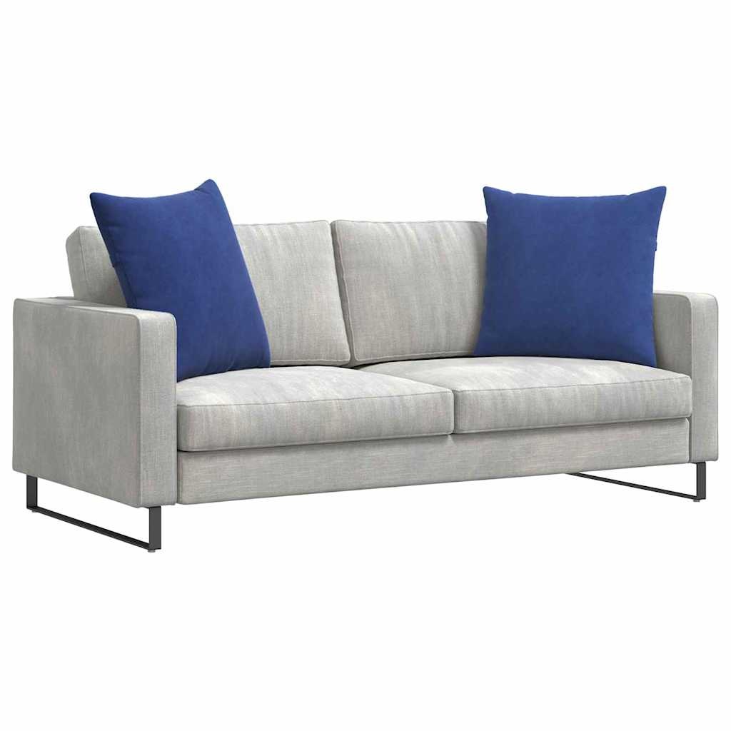 VidaXL Sofa Kussens 2 pcs Politieblauw 60 x 60 cm Katoen Stof