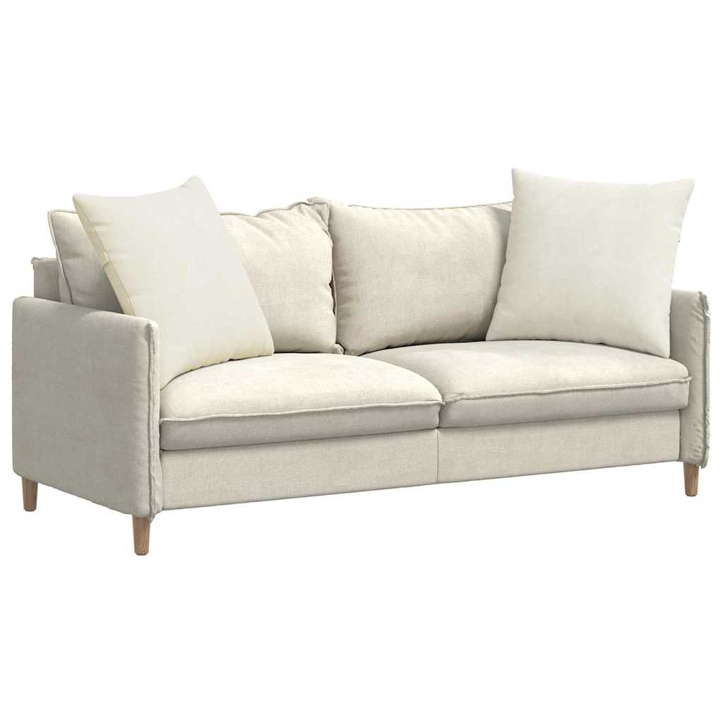 VidaXL Sofa Kussens 2 pcs Crème 60 x 60 cm Katoen Stof