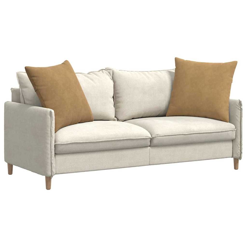 VidaXL Sofa Kussens 2 pcs Bruin 60 x 60 cm Katoen Stof