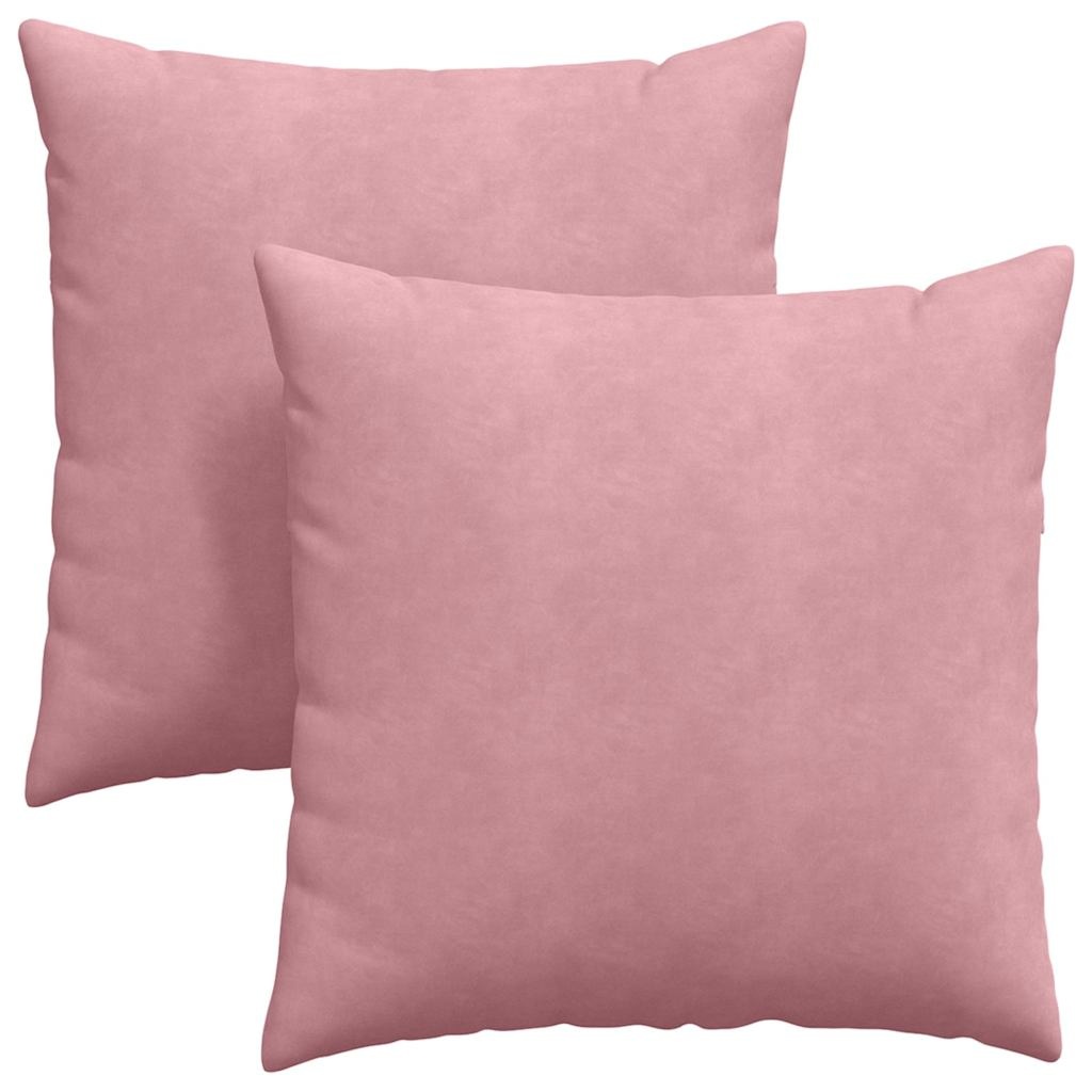 VidaXL Sofa Kussens 2 pcs Roze 60 x 60 cm Katoen Stof