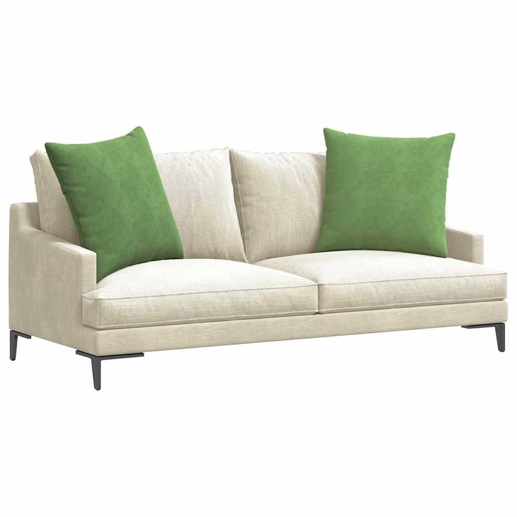 VidaXL Sofa Kussens 2 pcs Lichtgroen 60 x 60 cm Katoen Stof