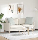 VidaXL Sofa Kussens 2 pcs Lichtgrijs 60 x 60 cm Katoen Stof