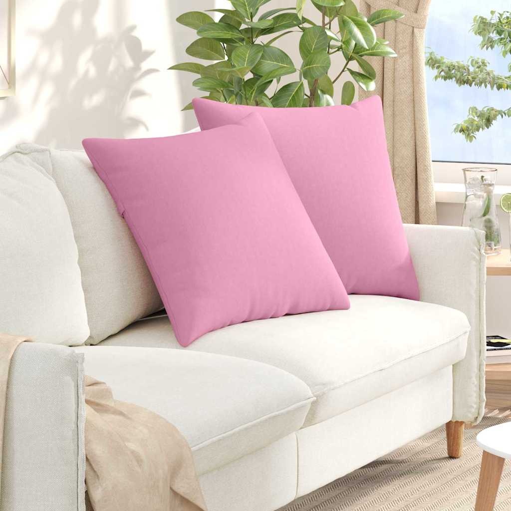 VidaXL Sofa Kussens 2 pcs Roze 60 x 60 cm Stof