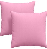VidaXL Sofa Kussens 2 pcs Roze 60 x 60 cm Stof