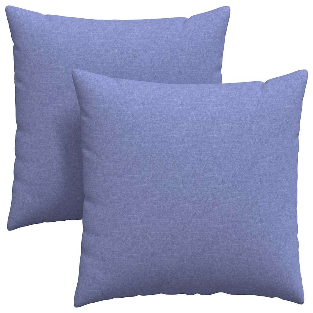 VidaXL Sofa Kussens 2 pcs Blauw 60 x 60 cm Stof