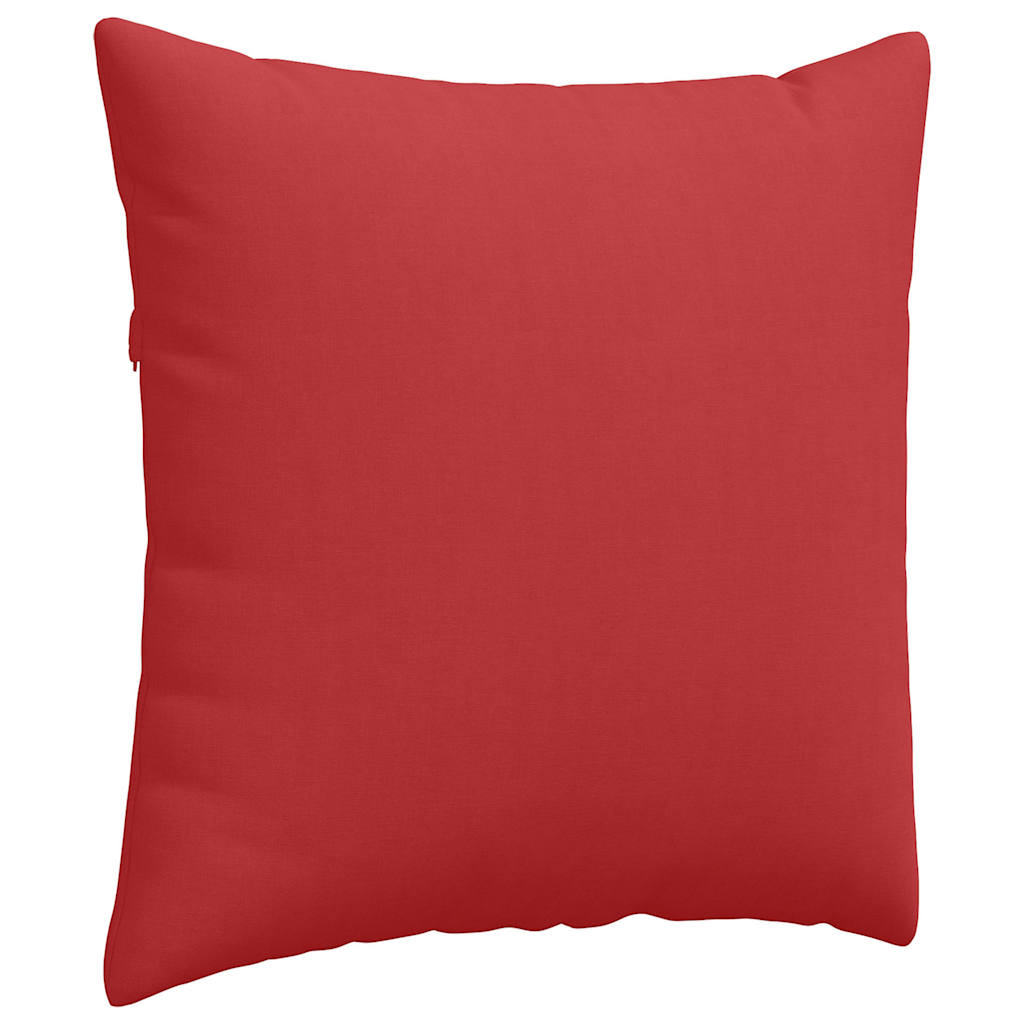 VidaXL Sofa Kussens 2 pcs Rood 60 x 60 cm Stof