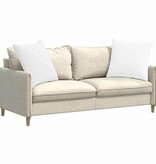 VidaXL Sofa Kussens 2 pcs Wit 60 x 60 cm Stof