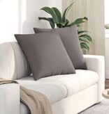 VidaXL Sofa Kussens 2 pcs Taupe 60 x 60 cm Stof