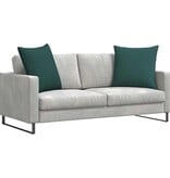 VidaXL Sofa Kussens 2 pcs Donkergroen 60 x 60 cm Stof