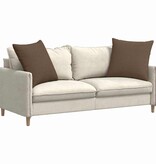 VidaXL Sofa Kussens 2 pcs Bruin 60 x 60 cm Stof