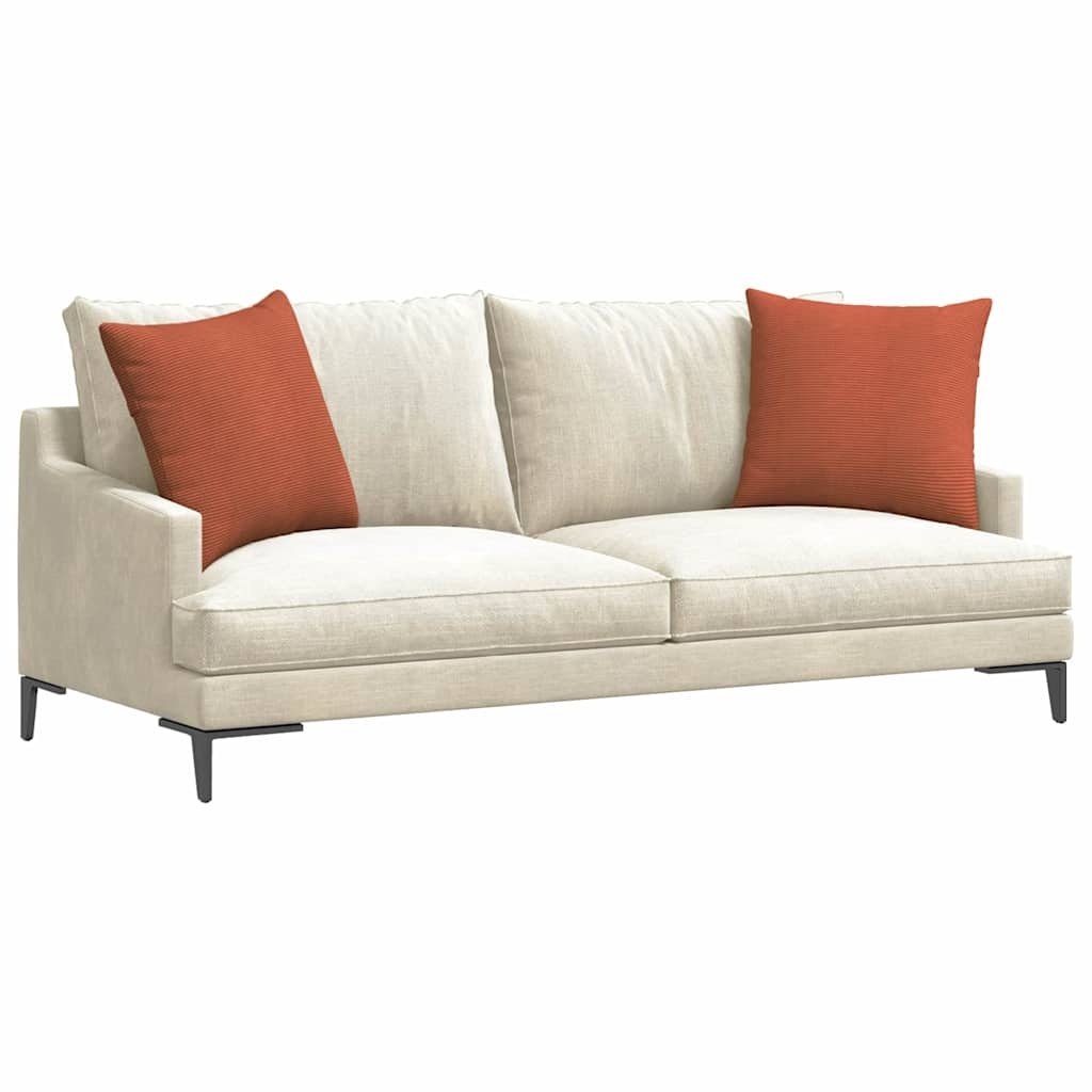 VidaXL Sofa Kussens 2 pcs Rood-oranje 50 x 50 cm Katoen Stof