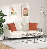 VidaXL Sofa Kussens 2 pcs Rood-oranje 50 x 50 cm Katoen Stof
