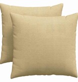 VidaXL Sofa Kussens 2 pcs Grijs groen 50 x 50 cm Katoen Stof