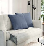 VidaXL Sofa Kussens 2 pcs Blauw 50 x 50 cm Katoen Stof