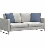 VidaXL Sofa Kussens 2 pcs Blauw 50 x 50 cm Katoen Stof