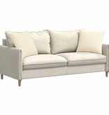 VidaXL Sofa Kussens 2 pcs Crème 50 x 50 cm Katoen Stof