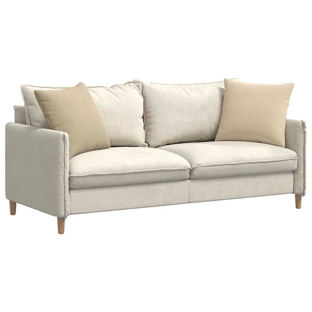 VidaXL Sofa Kussens 2 pcs Crème 50 x 50 cm Stof