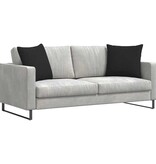 VidaXL Sofa Kussens 2 pcs Zwart 50 x 50 cm Stof